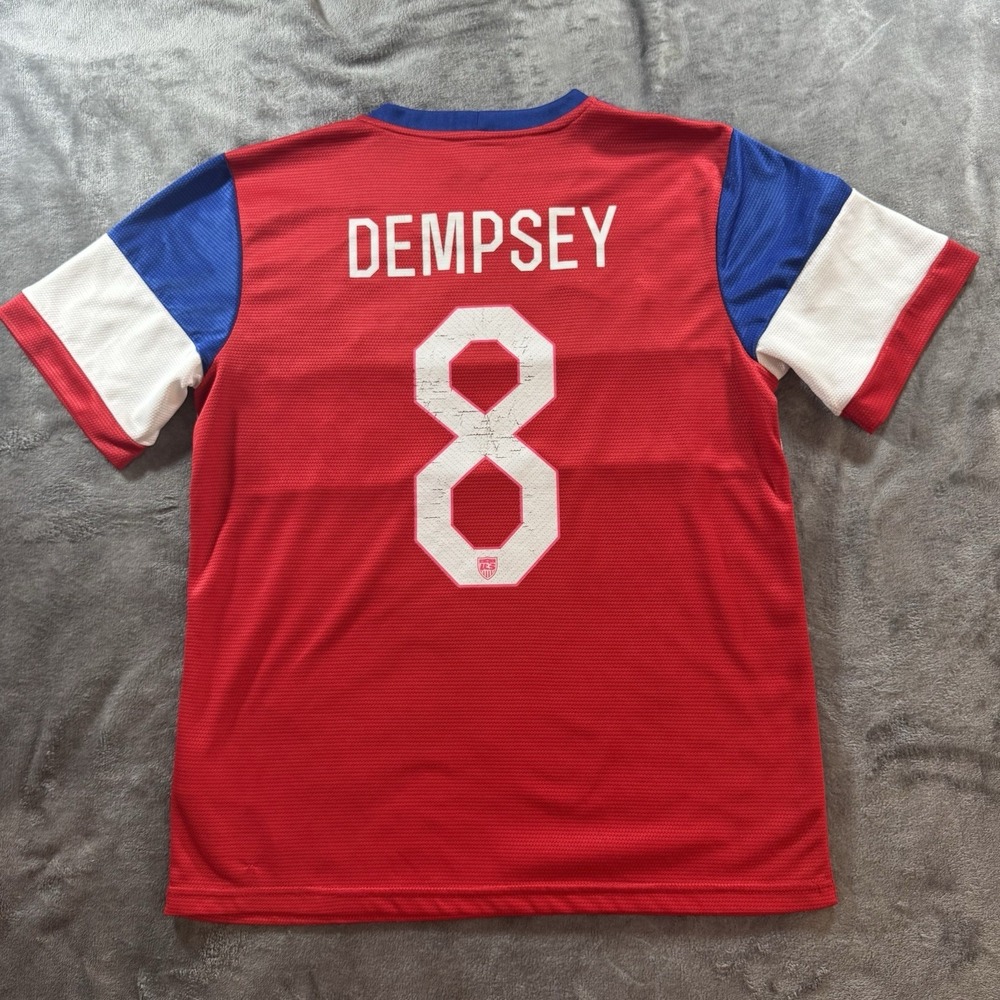 Nike USMNT Clint Dempsey Jersey Men's Small Bomb Pop Soccer Football 2014 USA